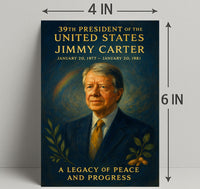 Jimmy Carter 39th President Wall Art Print PosterGoat