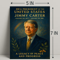 Jimmy Carter 39th President Wall Art Print PosterGoat