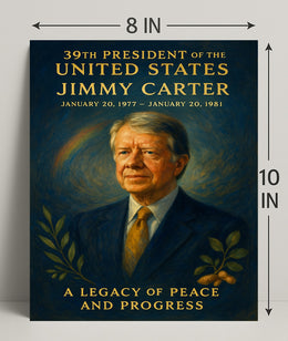 Jimmy Carter 39th President Wall Art Print PosterGoat