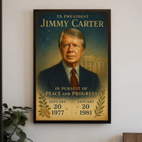 Jimmy Carter 39th President Wall Art Print PosterGoat