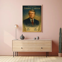 Jimmy Carter 39th President Wall Art Print PosterGoat