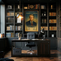 Jimmy Carter 39th President Wall Art Print PosterGoat