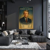 Jimmy Carter 39th President Wall Art Print PosterGoat