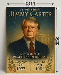 Jimmy Carter 39th President Wall Art Print PosterGoat