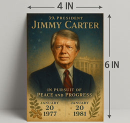 Jimmy Carter 39th President Wall Art Print PosterGoat
