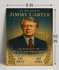 Jimmy Carter 39th President Wall Art Print PosterGoat