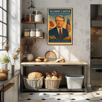 Jimmy Carter 39th President Wall Art Print PosterGoat