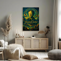 Jimmy Carter 39th President Wall Art Print PosterGoat