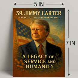 Jimmy Carter 39th President Wall Art Vintage Print PosterGoat