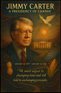 Jimmy Carter A Presidency of Change Wall Art Print PosterGoat