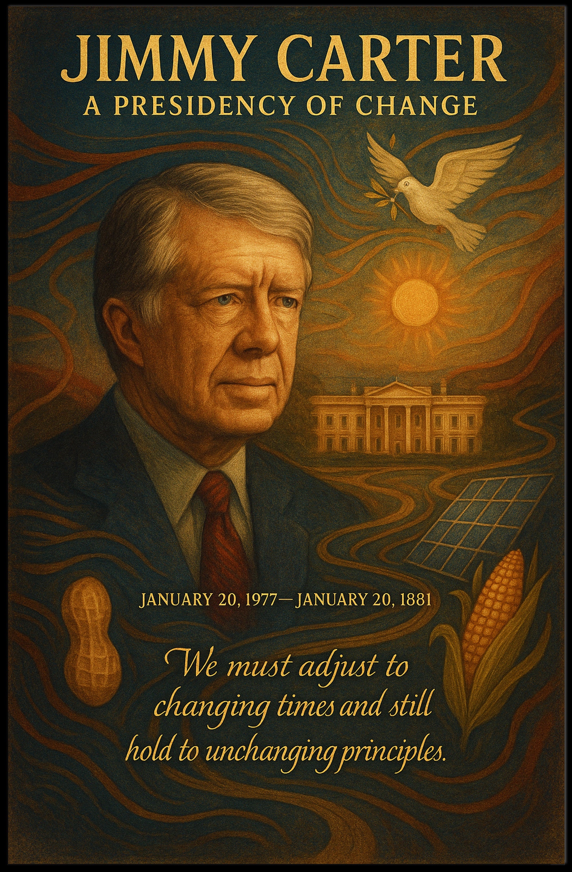 Jimmy Carter A Presidency of Change Wall Art Print PosterGoat