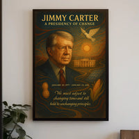 Jimmy Carter A Presidency of Change Wall Art Print PosterGoat