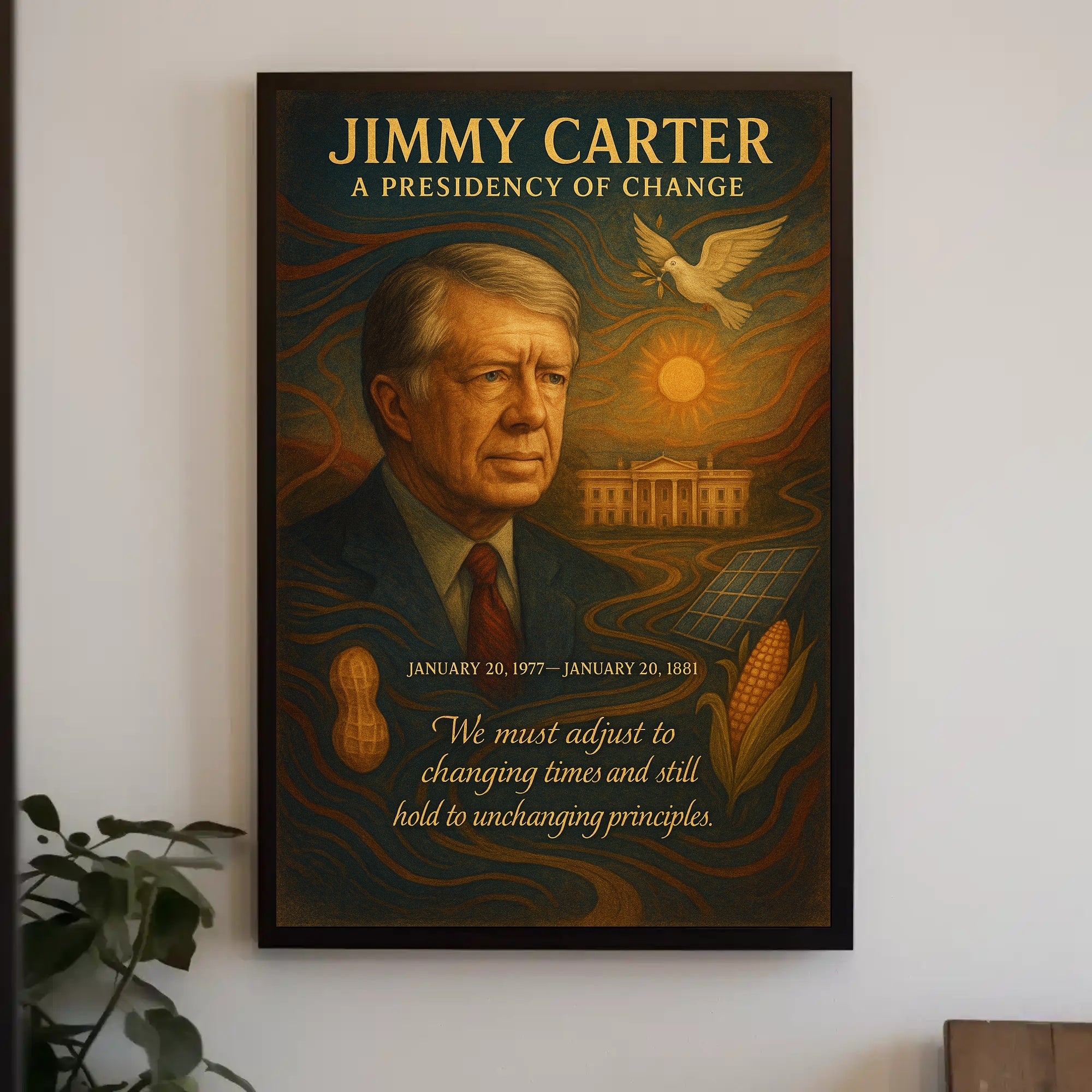 Jimmy Carter A Presidency of Change Wall Art Print PosterGoat