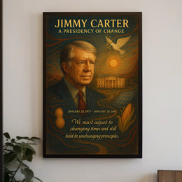 Jimmy Carter A Presidency of Change Wall Art Print PosterGoat