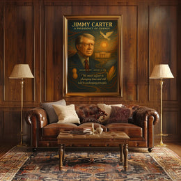 Jimmy Carter A Presidency of Change Wall Art Print PosterGoat