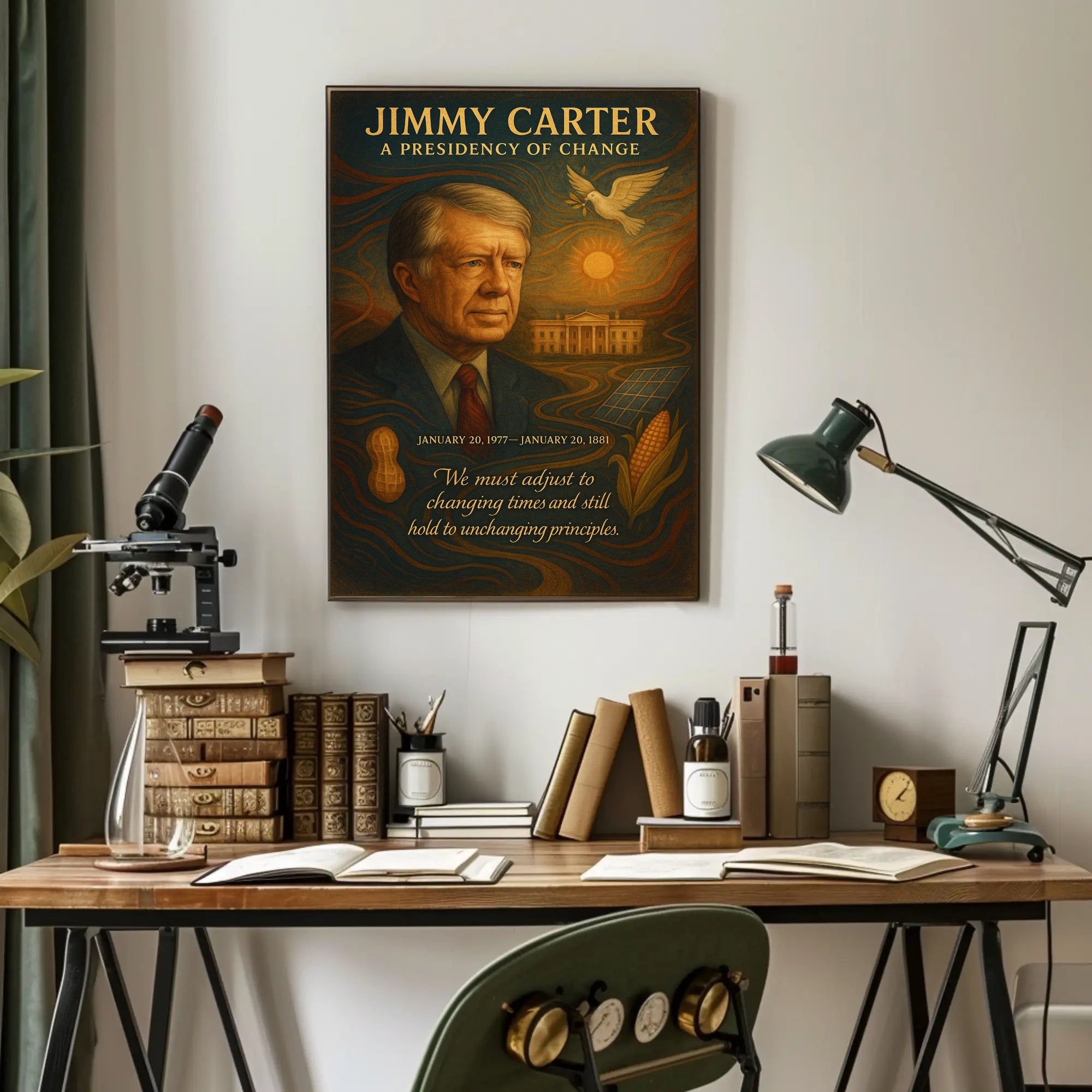 Jimmy Carter A Presidency of Change Wall Art Print PosterGoat