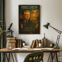 Jimmy Carter A Presidency of Change Wall Art Print PosterGoat