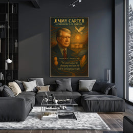 Jimmy Carter A Presidency of Change Wall Art Print PosterGoat
