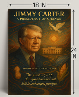 Jimmy Carter A Presidency of Change Wall Art Print PosterGoat