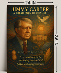 Jimmy Carter A Presidency of Change Wall Art Print PosterGoat