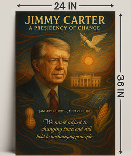Jimmy Carter A Presidency of Change Wall Art Print PosterGoat