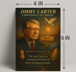 Jimmy Carter A Presidency of Change Wall Art Print PosterGoat