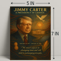 Jimmy Carter A Presidency of Change Wall Art Print PosterGoat