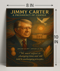 Jimmy Carter A Presidency of Change Wall Art Print PosterGoat