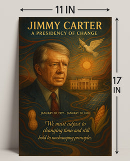 Jimmy Carter A Presidency of Change Wall Art Print PosterGoat