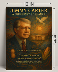 Jimmy Carter A Presidency of Change Wall Art Print PosterGoat