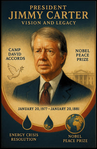 Jimmy Carter Commander in Chief Fine Art Print PosterGoat