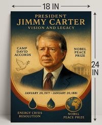 Jimmy Carter Commander in Chief Fine Art Print PosterGoat