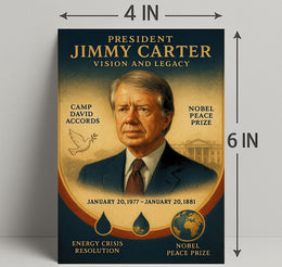 Jimmy Carter Commander in Chief Fine Art Print PosterGoat