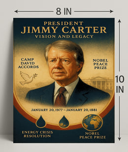 Jimmy Carter Commander in Chief Fine Art Print PosterGoat