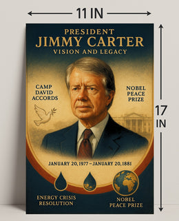 Jimmy Carter Commander in Chief Fine Art Print PosterGoat