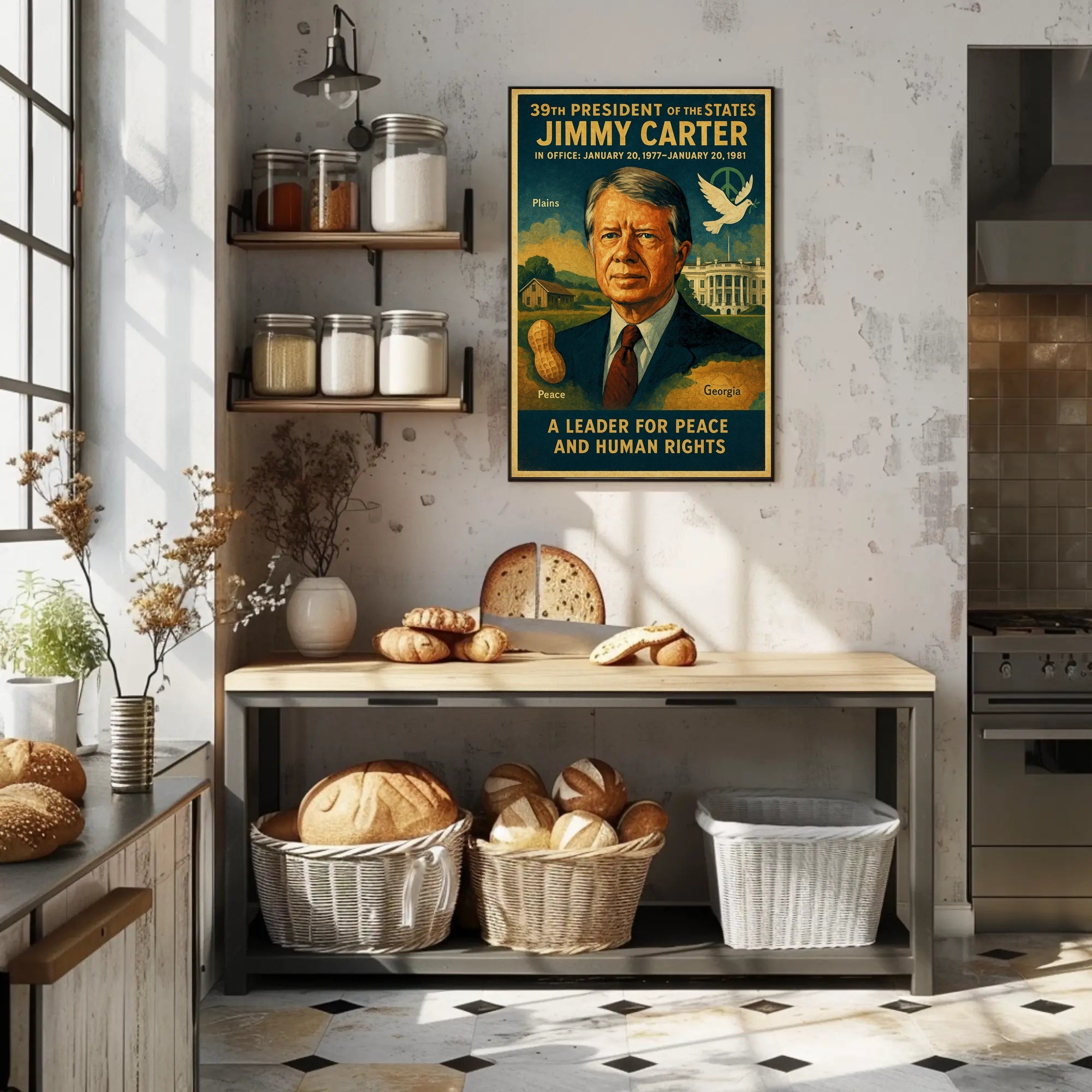 Jimmy Carter Diplomacy Poster Art PosterGoat