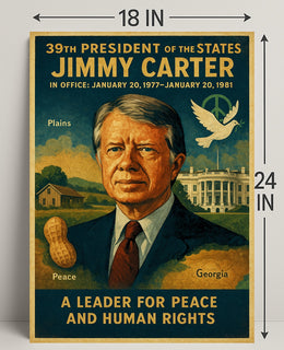 Jimmy Carter Diplomacy Poster Art PosterGoat