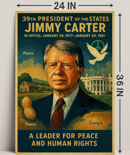 Jimmy Carter Diplomacy Poster Art PosterGoat