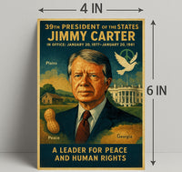 Jimmy Carter Diplomacy Poster Art PosterGoat