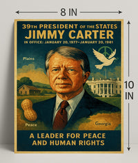 Jimmy Carter Diplomacy Poster Art PosterGoat