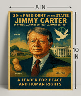 Jimmy Carter Diplomacy Poster Art PosterGoat
