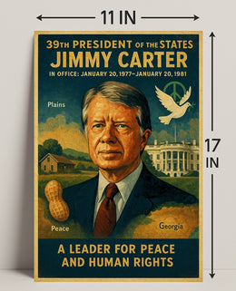 Jimmy Carter Diplomacy Poster Art PosterGoat