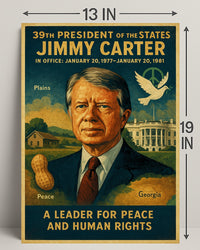 Jimmy Carter Diplomacy Poster Art PosterGoat