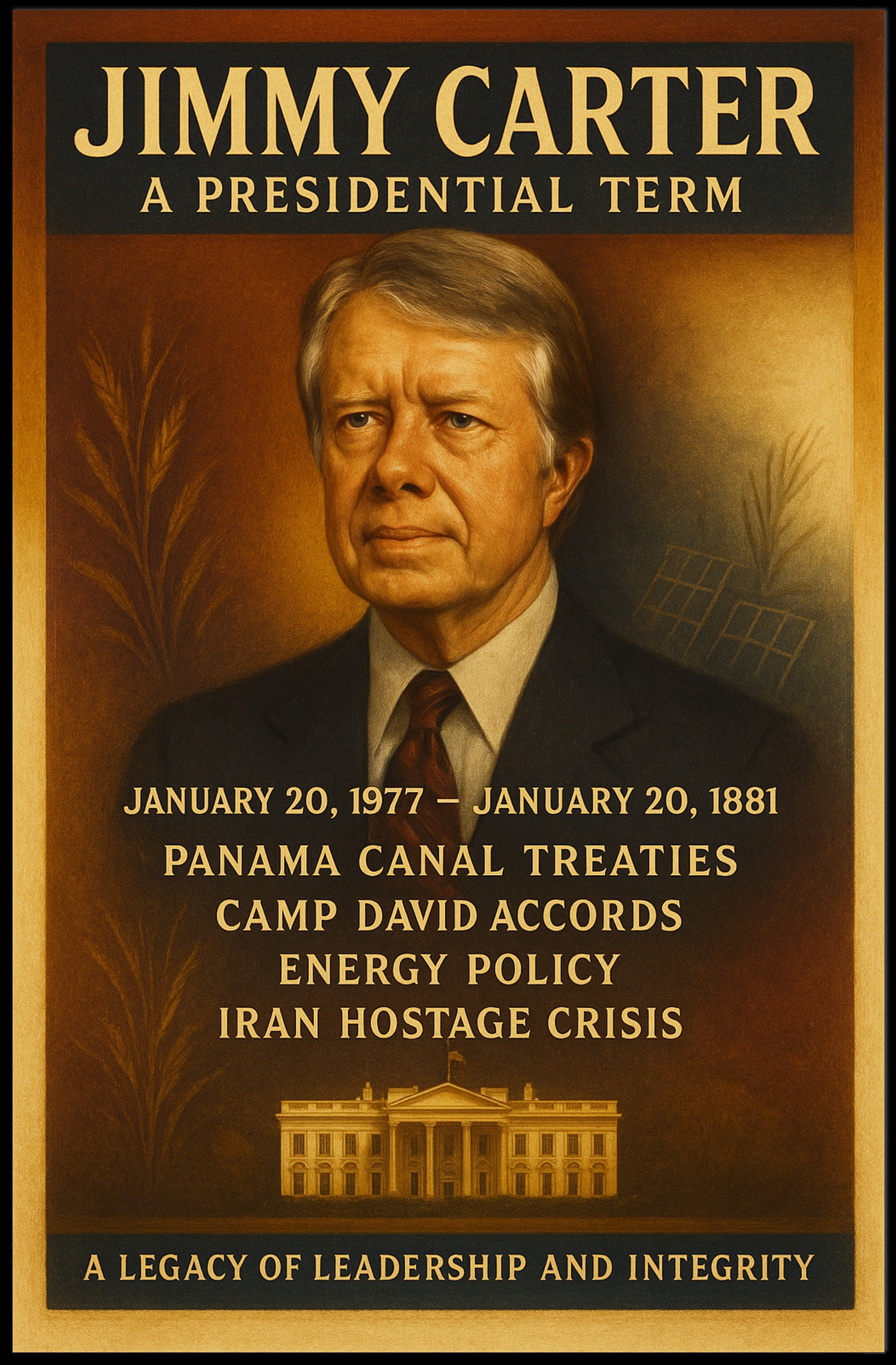Jimmy Carter Historical Tribute Gallery Print PosterGoat