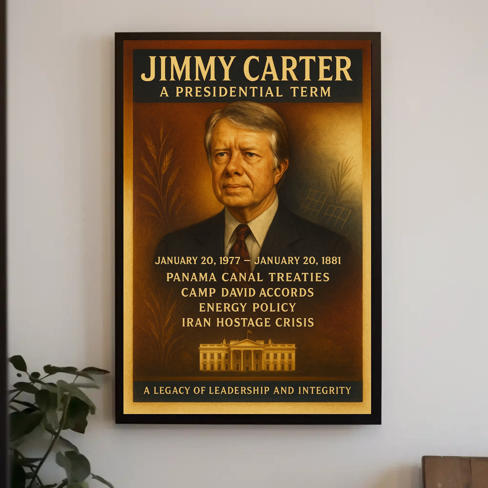 Jimmy Carter Historical Tribute Gallery Print PosterGoat