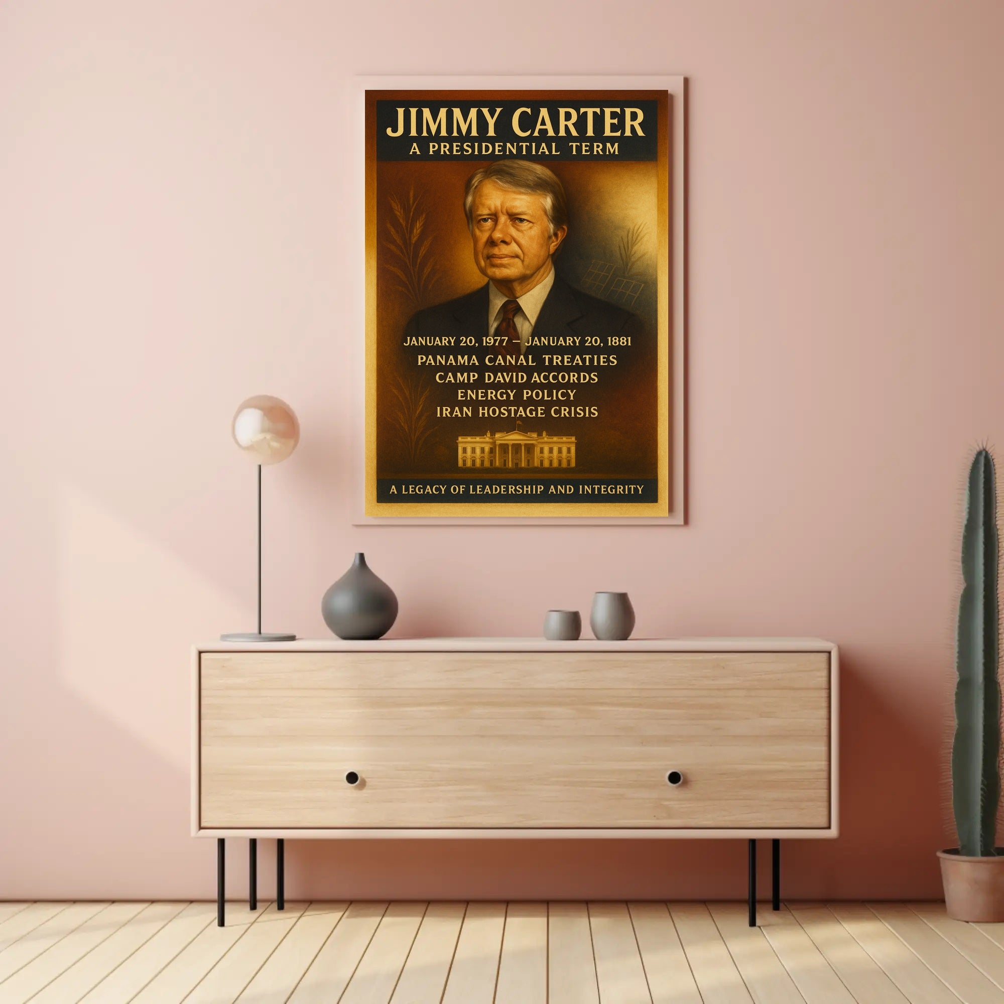 Jimmy Carter Historical Tribute Gallery Print PosterGoat