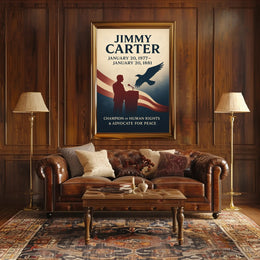 Jimmy Carter Human Rights Champion Poster Wall Art PosterGoat