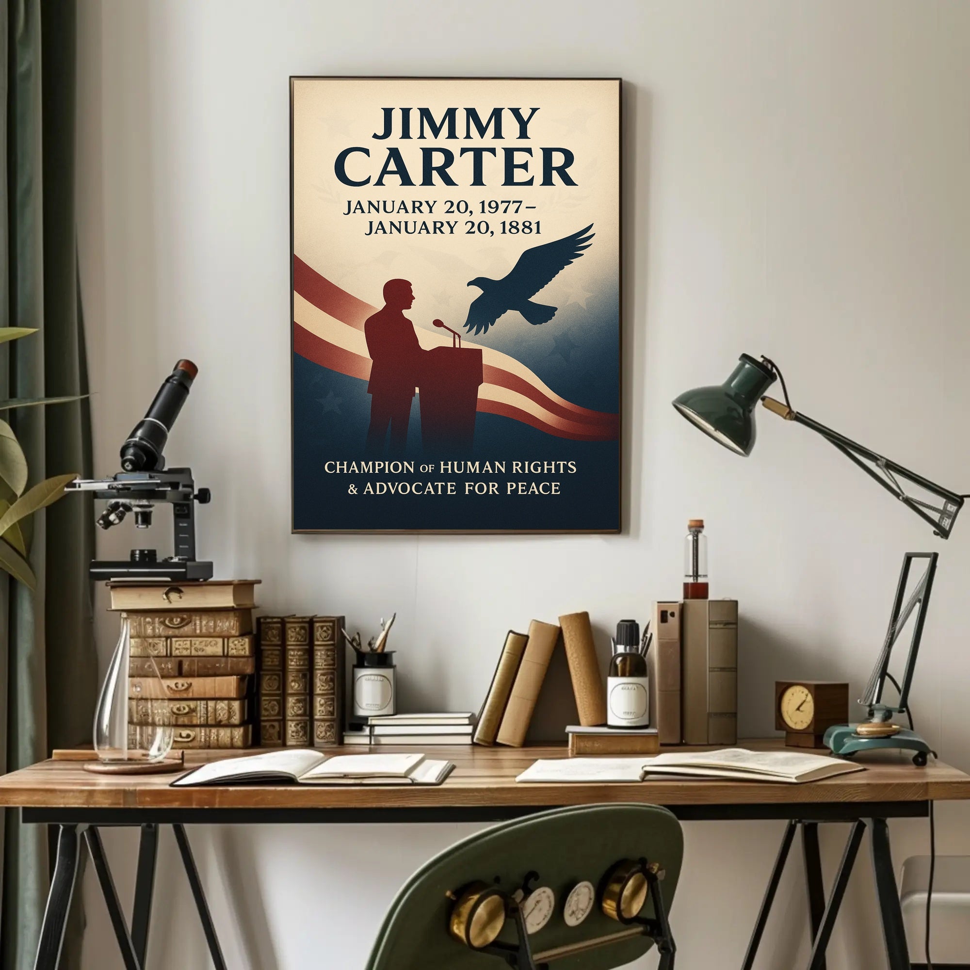 Jimmy Carter Human Rights Champion Poster Wall Art PosterGoat