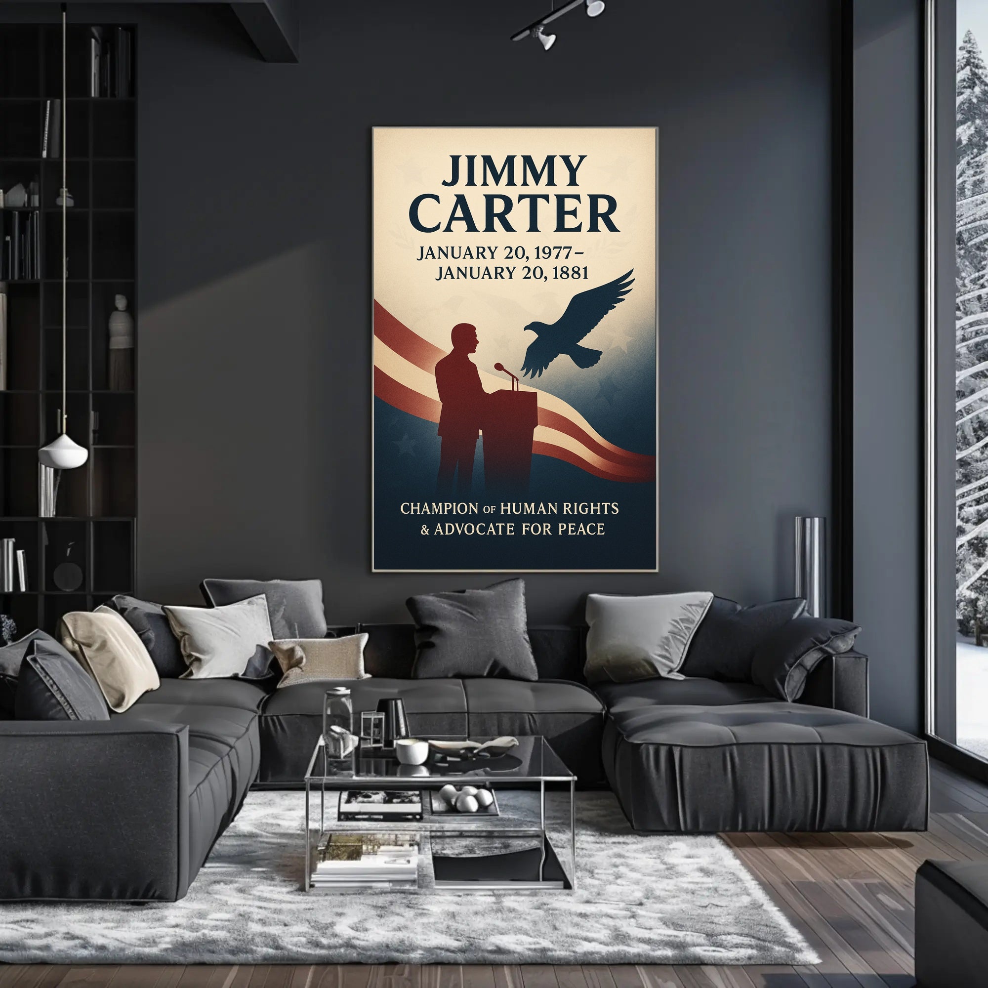 Jimmy Carter Human Rights Champion Poster Wall Art PosterGoat