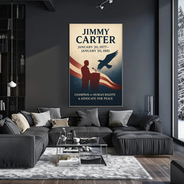Jimmy Carter Human Rights Champion Poster Wall Art PosterGoat